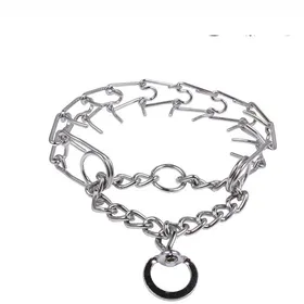 Meilleurs prix pour Collier de dressage réglable pour chien Collier de dressage à griffes en métal Collier étrangleur pour animaux de compagnie Collier