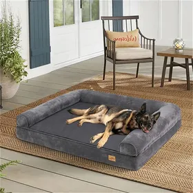 Comparer les prix de Panier Pour Chien Déhoussable - Bingopaw - Coussin Pour Chein Déhoussable - Panier Pour Chien - Grande Taille XL 120x90x20cm