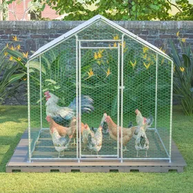 Meilleurs prix pour Poulailler/clôture de 2x2x2 mètres avec verrou de sécurité et tissu PE imperméable lapins et autres petits animaux.