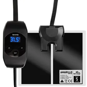 Comparer les prix de Tapis chauffant pour terrarium thermostat LCD pour reptiles fonction mémoire 5 W