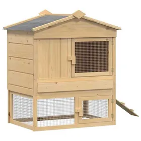 Meilleurs prix pour [8155540]Poulailler Enclos - Marron 75x59x60cmPoids:16.7 Kg