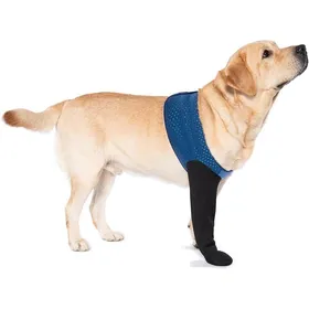 Meilleurs prix pour Chaussettes pour chien anti-dérapantes - ZGEER - XL Droite - Bleu - Étanches - Protection post-chirurgie