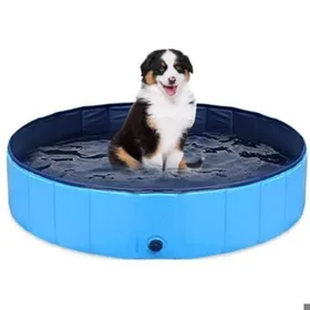 Meilleurs prix pour Piscine pliable pour chien et enfant - LON® - antidérapante PVC - 80x20 cm - portable résistante