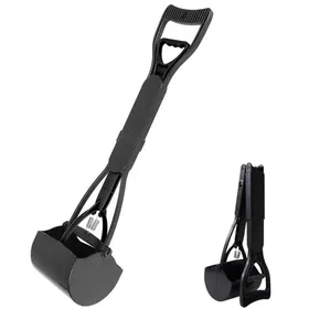 Meilleurs prix pour Ramasse Crotte 80CM Pelle a Crotte Pour Chien Pliable -Noir