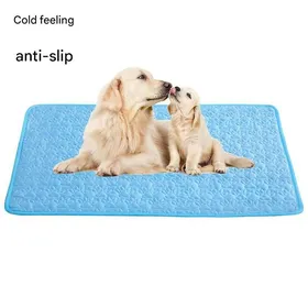 Comparer les prix de ®TONLRGY Tapis rafraîchissant pour chien adapté aux chiens et aux chats pour rester au frais cet été patte de chien bleu 50*40cm