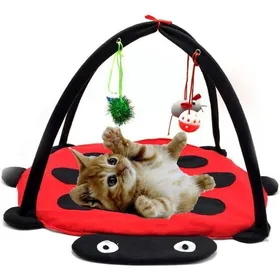 Comparer les prix de Tapis de jeu rembourré pour animaux - lit avec jouets suspendus pour chien ou chat YYV