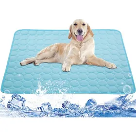 Meilleurs prix pour Tapis refroidissement chien chat - 1pc Soie glacée lavable grand animal Cuneary
