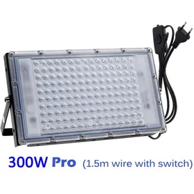 Meilleurs prix pour Projecteur UV LED 300W Lumière Noire IP65 Imperméable Lampe LED Ultra-violet Eclairage à Effet pour Aquarium Soirée