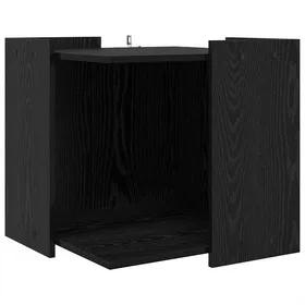 Meilleurs prix pour Enceinte pour bac à litière pour chat - vidaXL - Chêne noir - Bois dingénierie - 53x53x51 cm - Durable