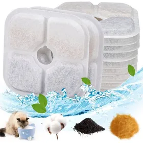 Comparer les prix de Filtre Fontaine à Eau pour Chat Lot de 12 Pièces Compatible Distributeur de 25 L pour Animaux de Compagnie .