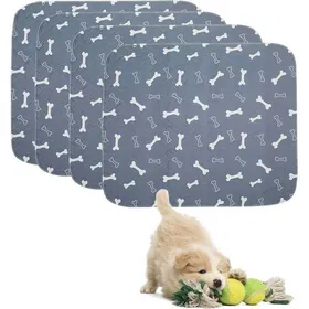 Meilleurs prix pour Tapis déducation pour chiots - MHY® - Lot de 4 - Super absorbant - Réutilisable - Lavable en machine - Gris - 40*60cm