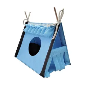 Meilleurs prix pour Tente en feutre - Non spécifié - 25x15x18 cm - Cachette pour hamster - Tunnel pour lapin - Nid chaud