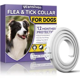 Comparer les prix de Collier Anti-Puces Chien 12 Mois 65cm Réglable Imperméable Anti-Tiques (W1-1P)