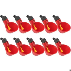 Meilleurs prix pour 10 PCS Abreuvoir à Poules Automatique en Plastique Kit Système dAlimentation pour Volaille