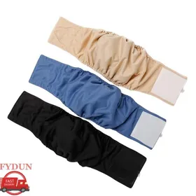 Comparer les prix de FYDUN Couches pour chiens Bande ventrale pour chien mâle couche pour animaux de compagnie animalerie blouson NoiretBleuetBeige L