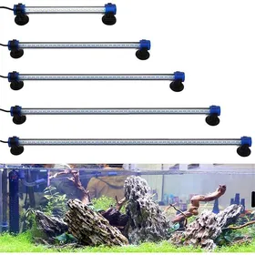 Comparer les prix de Lampe LED à clip étanche et submersible pour aquarium pour éclairage de plantes Blanc/bleu 1.5W 30cm [Blanc] LAMPE POUR BASSIN