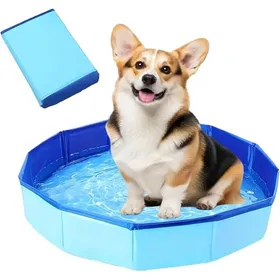Comparer les prix de Piscine pour Chien Pataugeoire Piscine Pliable pour Chien et Chat Baignoire pour Chat Pataugeoire pour Petit Dog50 x 10 cm