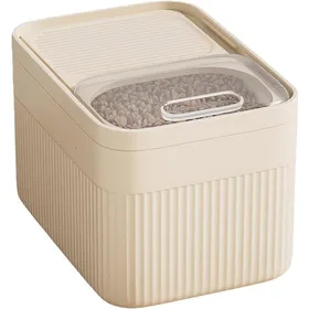 Meilleurs prix pour Conteneur à croquettes - Boîte de rangement hermétique 5kg pour chien et chat avec verre doseur