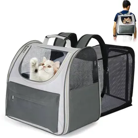 Meilleurs prix pour Sac À Dos Extensible Pour Chat Et Chien-Sac À Dos Pliable Pour Grands Chats Et Petits Chiens JusquÀ 8 Kg-Sac À Dos Pour Transport