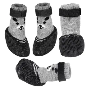 Meilleurs prix pour Chaussures chien anti-dérapantes - 4pcs Respirant pour Trottoir chaud et neige Cuneary