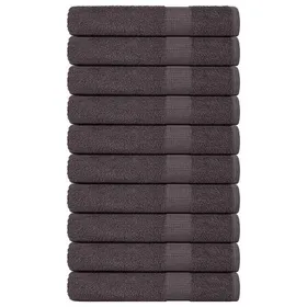 Meilleurs prix pour vidaXL Serviettes 10 pcs anthracite 100x200 cm 360 g/m² 100% coton serviette de plage serviette dinvité grande serviette 136699