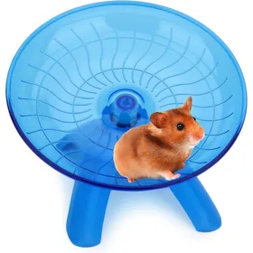Meilleurs prix pour Roue Hamster Soucoupe Volante Spinner Silencieux 18 cm Convient pour Hamsters de Course et Autres Petits Animaux Bleu