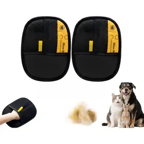 Meilleurs prix pour Animouf Gantitouf Gants De Toilettage Pour Animaux – Brosse Double Face Réutilisable Pour Poils De Chat Sur Canapé