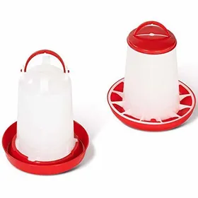 Comparer les prix de Mangeoire et Abreuvoir - - 3 KG et 3L - Rouge - Extérieur - Pour Poules ENEVAOCT
