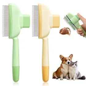 Comparer les prix de Peigne de nettoyage pour animaux - KZQ - Lot de 2 - Autonettoyant - Ergonomique - Durable