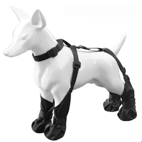 Meilleurs prix pour Chaussettes pour chien TailleL Entièrement réglable Résistant lusure et imperméable Caoutchouc pur antidérapant Protégez pieds