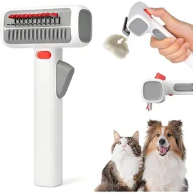 Meilleurs prix pour Peigne auto-démêlant et de toilettage 2 en 1 pour animaux de compagnie Brosse de toilettage double mode pour chiens et chats