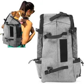 Meilleurs prix pour Sac à Dos pour Chien Randonnée Sac a Dos de Transport pour Chat Chien Respirant Double Sac à Dos pour Grands Animaux jusqu'à 16,5