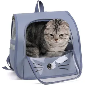 Meilleurs prix pour Breathable Mesh Pet Carrier Bag for Small Cats/Dogs - Blue