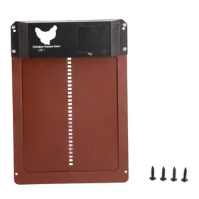 Meilleurs prix pour Ouvre-porte de poulailler en plastique coffre-fort automatique détection de lumière ouvre-maison marron -SALALIS