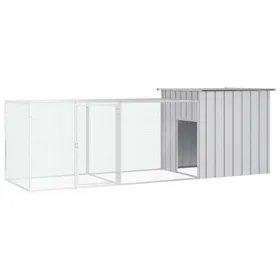 Comparer les prix de Enclos - Cage pour poules - Gris 300x91x100 cm - Acier galvanisé SS00213359