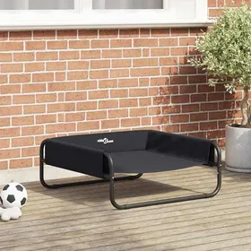 Meilleurs prix pour Automne/hiverLit pour Chien Noir ML Tissu Oxford et Acier - HAuteur:30cm - Grande Taille &FR_201460