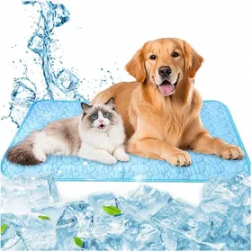 Comparer les prix de tapis rafraichissant chien -Soie froide en gel(100x75cm) - Résistante aux griffures respirante anti-chaleur pour lété