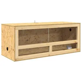 Meilleurs prix pour {Soldes d’été} - Marron - Terrarium Marron 100 x 40 x 40 cm OSB - Terrariums pour reptile et amphibiens EU773726112