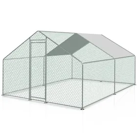 Comparer les prix de Riossad Poulailler d'extérieur 3x2x2 m Acier galvanisé POULAILLER