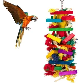 Meilleurs prix pour Ensemble de jouets extra larges pour perroquets – Idéal pour les aras les gris du Gabon et les perroquets amazones. Parfait comme c