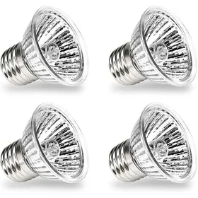Comparer les prix de Ampoule Lamp Chauffante TortueUVA UVB E27 Ampoule Reptile Chauffage Ampoule Lampe Spectre Complet Ampoule Halogène -4 pièces (50W)