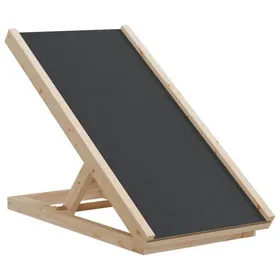 Comparer les prix de Rampe pour chiens - vidaXL - 70x35 cm - Gris - Bois de sapin massif - Hauteur réglable 30-45 cm - Charge max 25 kg