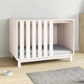Comparer les prix de Clarence - TOP* Meuble/Maison/ Niche pour chien Blanc 100x70x72 cm - naturel magnifique - Bois de pin massif EU4449