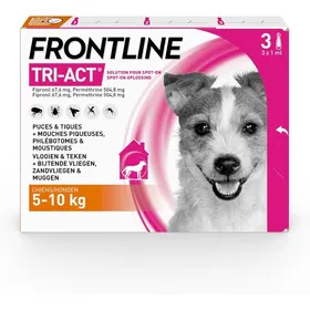 Comparer les prix de Tri-Act Chien-Anti PucesTiquesMoustiquesPhlébotomes & Mouches-Traitement Radical En 6h-Pour Petit Chien De 5 à 10 kg-Fabriqué.
