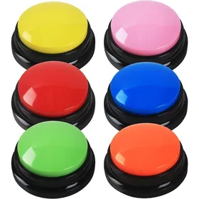 Meilleurs prix pour 6pcs Buzzer EnregistrableBouton Enregistreur avec Enregistrement de 30 Secondes Buzzer SonoreBouton Chien et Chats Communication