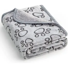 Meilleurs prix pour Couverture douce de haute qualité lavable 76 x 104cm produit essentiel pour les chiots   (Gris). Label