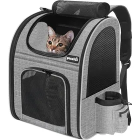 Meilleurs prix pour Pecute Sac à Dos Chat Chien Design Classique Sac Transport pour Chat Petit Chien Respirant Sac a Dos de Transpo PANIER DE TRANSPORT