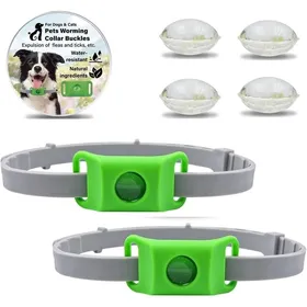 Comparer les prix de 2PCS Pets Collier Anti Puce et Tique pour Chien Répulsif aux Huiles Essentielles avec 4 Capsules Remplaçables Collier Réglable
