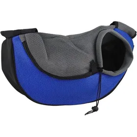 Meilleurs prix pour Tera Sac de transport bandoulire 48x12x20cm pour petit et moyen chienchat Bleu PELUCHE