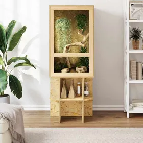 Comparer les prix de MOT10696-Base de Terrarium Marron 50 x 50 x 50 cm OSB